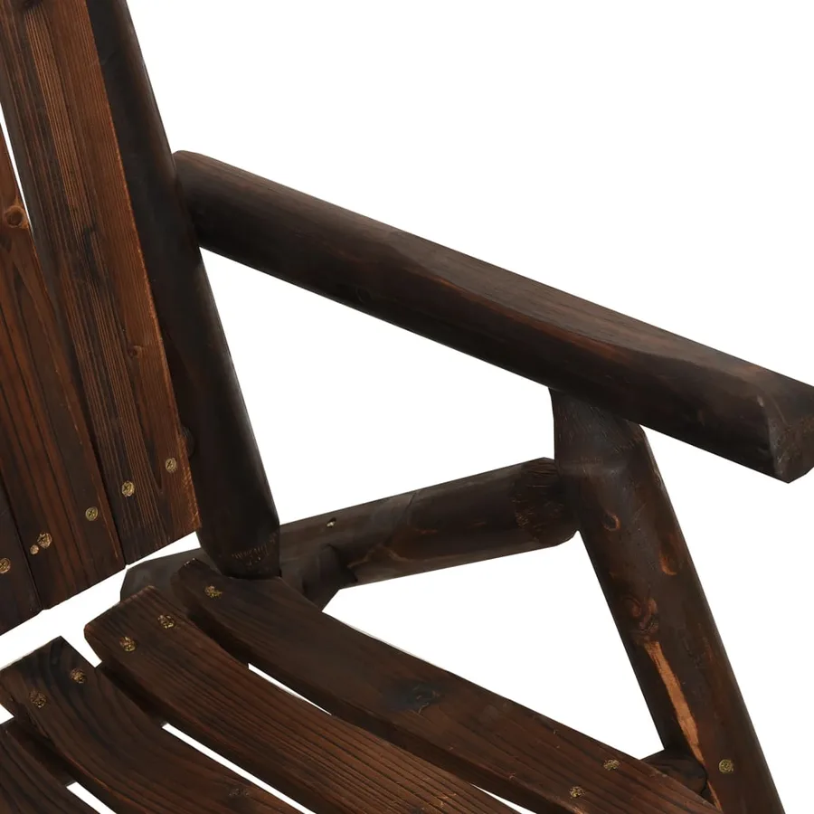 Ensemble de salon de jardin 5 pcs bois massif d'épicéa - 3