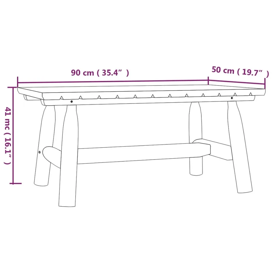 Ensemble de salon de jardin 5 pcs bois massif d'épicéa - 7