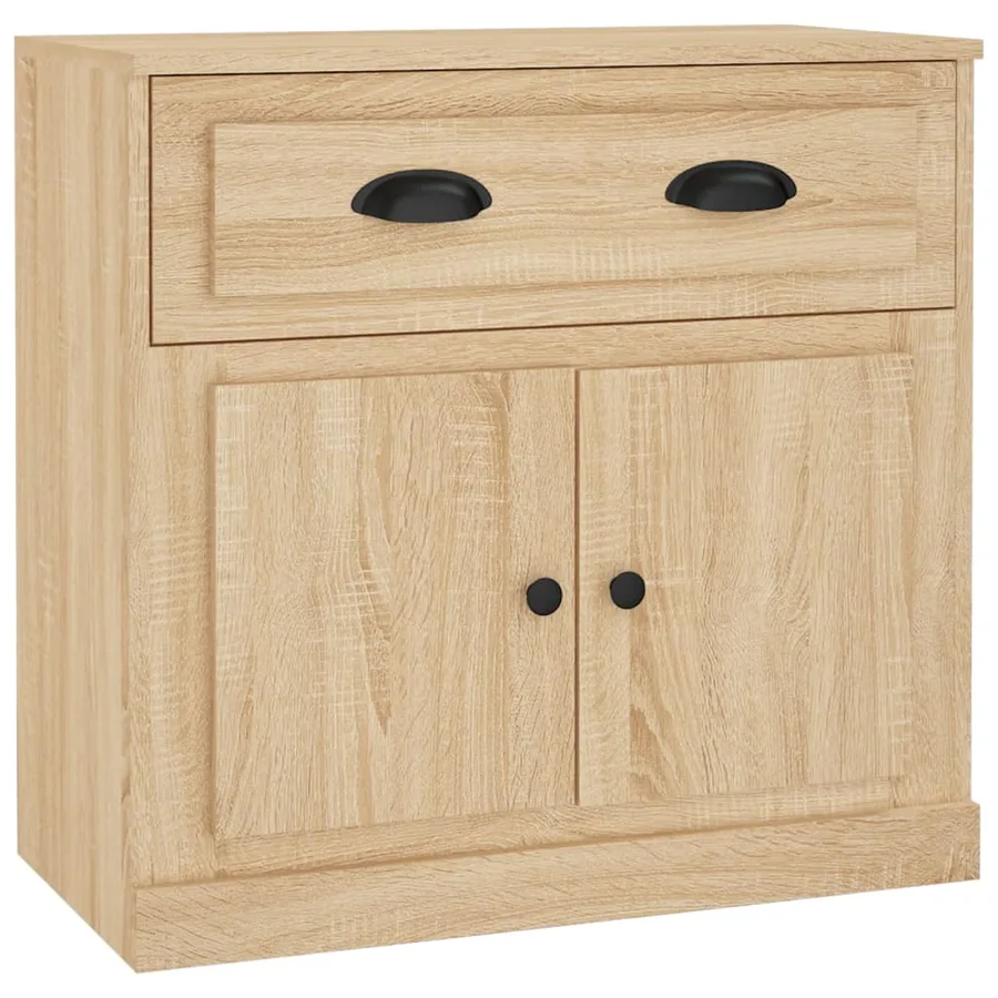 Buffets 2 pcs chêne sonoma bois d'ingénierie - 7