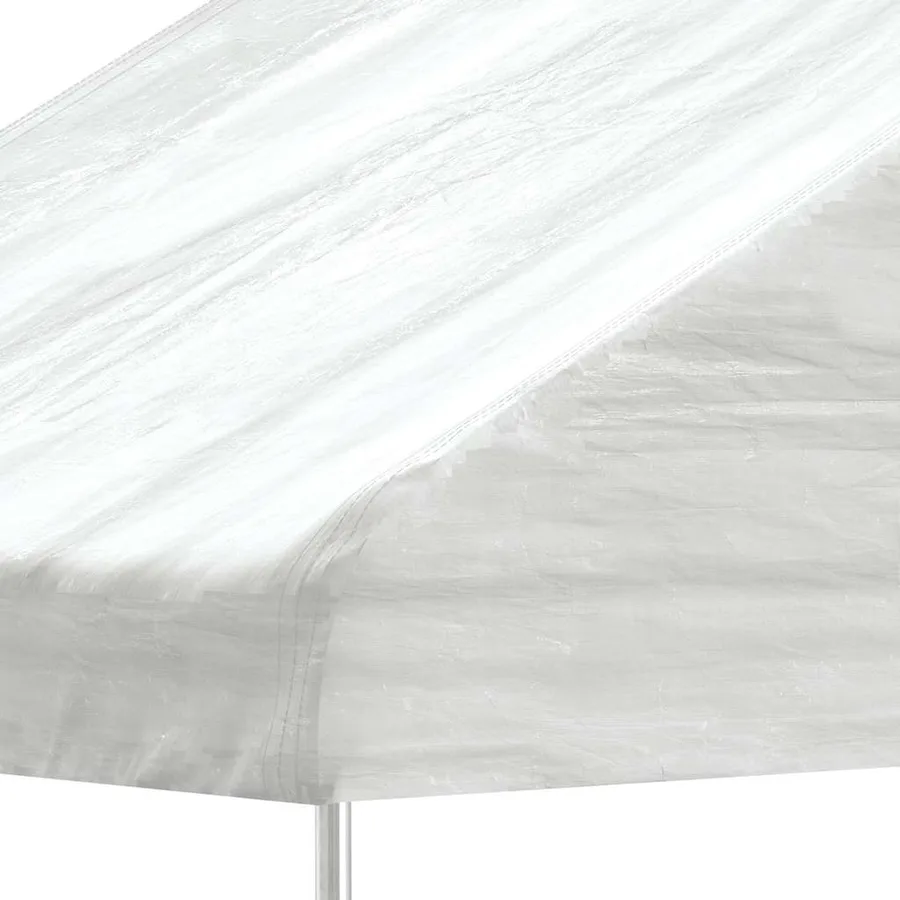 Belvédère avec toit blanc 4,46x5,88x3,75 m polyéthylène - 4