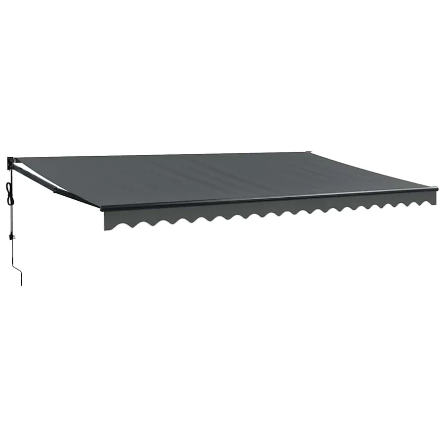 Auvent rétractable automatique anthracite 5x3 m - 2