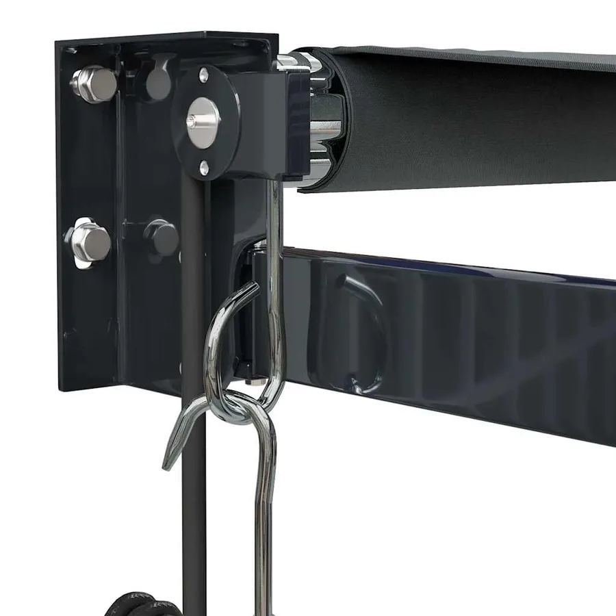 Auvent rétractable automatique anthracite 5x3 m - 7