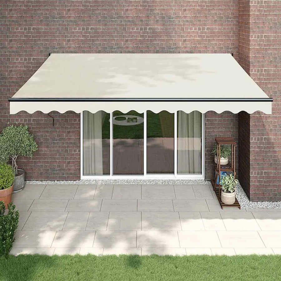 Auvent rétractable automatique crème 4x3 m