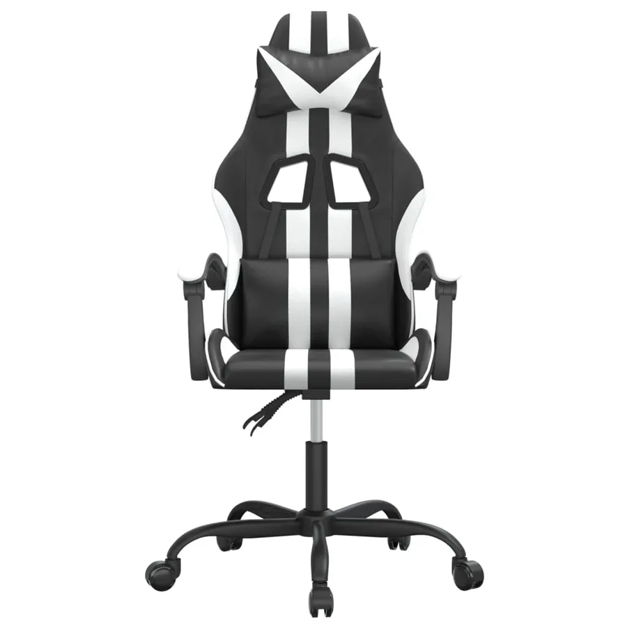 Chaise de jeu Noir et blanc Similicuir - 3