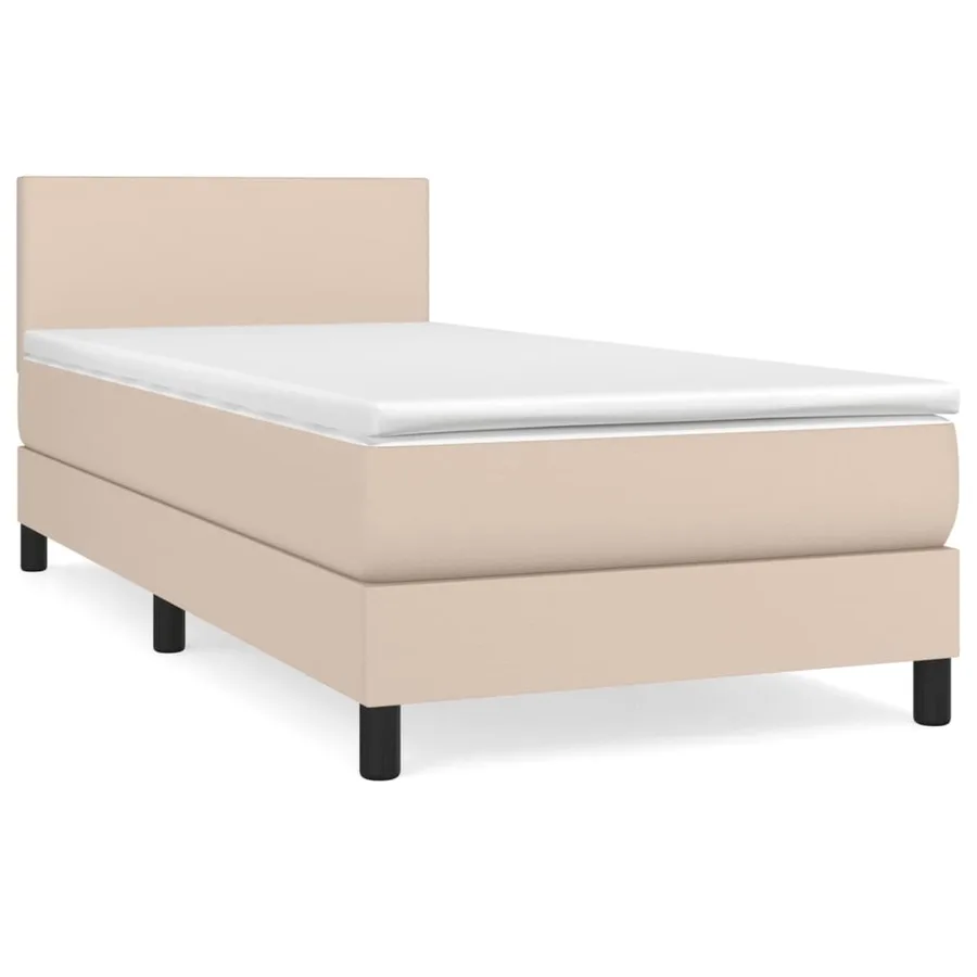Sommier à lattes de lit avec matelas Cappuccino 90x200 cm - 2