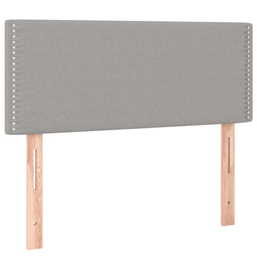 Sommier à lattes de lit avec matelas Gris clair 100x200cm Tissu - 6