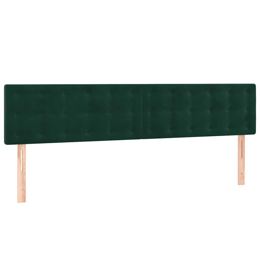 Sommier à lattes de lit matelas et LED Vert foncé 200x200 cm - 7