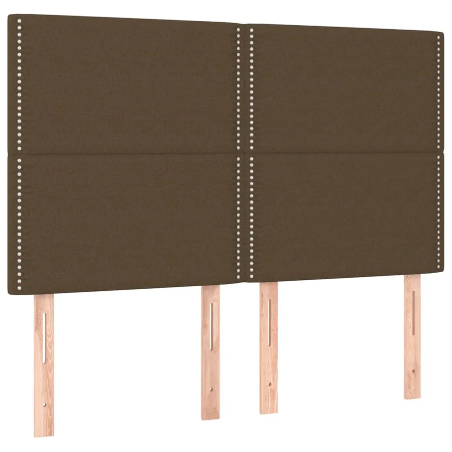 Sommier à lattes de lit avec matelas Marron foncé 140x200 cm - 6