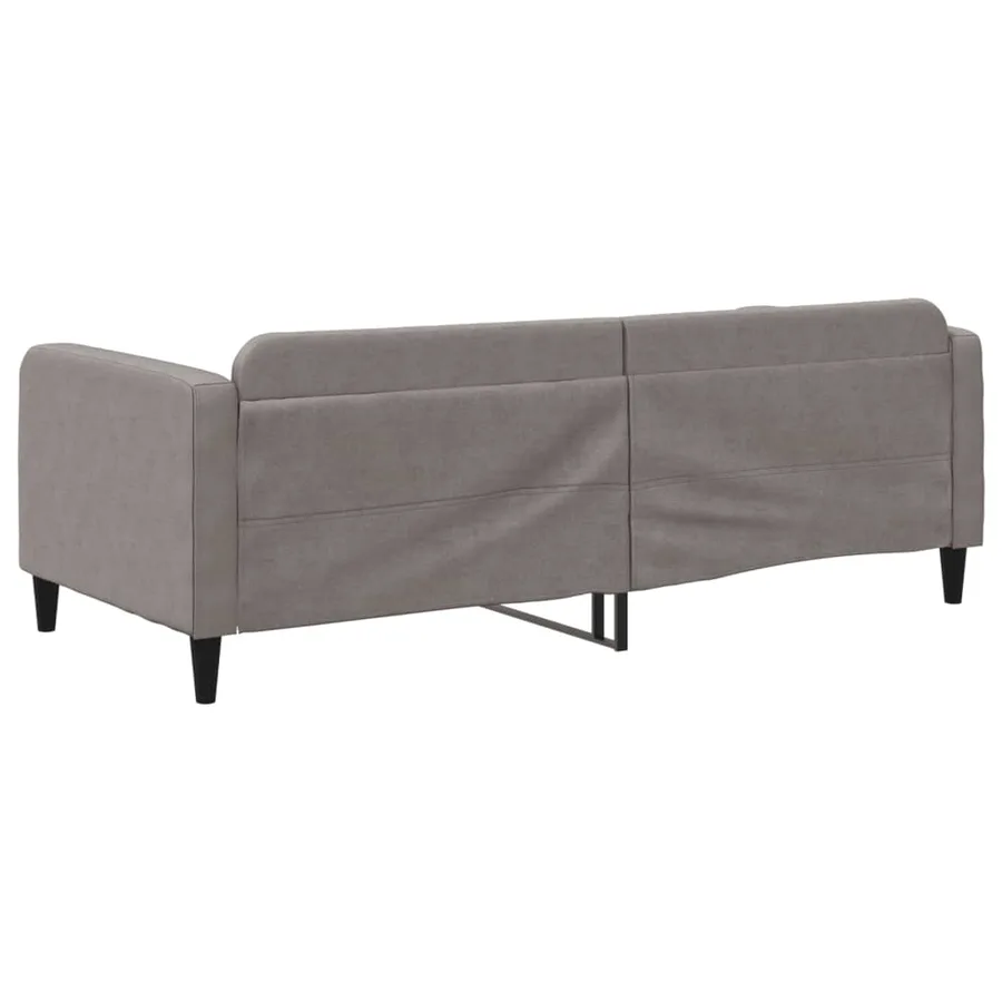 Lit de repos sans matelas taupe 90x200 cm tissu - 5