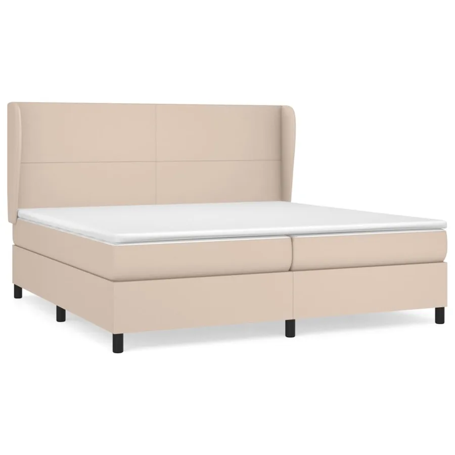 Sommier à lattes de lit avec matelas Cappuccino 200x200 cm - 2