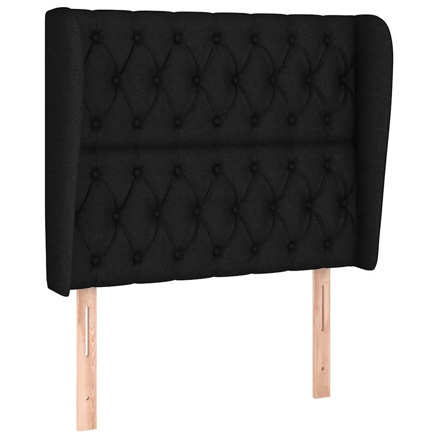 Sommier à lattes de lit avec matelas Noir 90x200 cm Tissu - 6