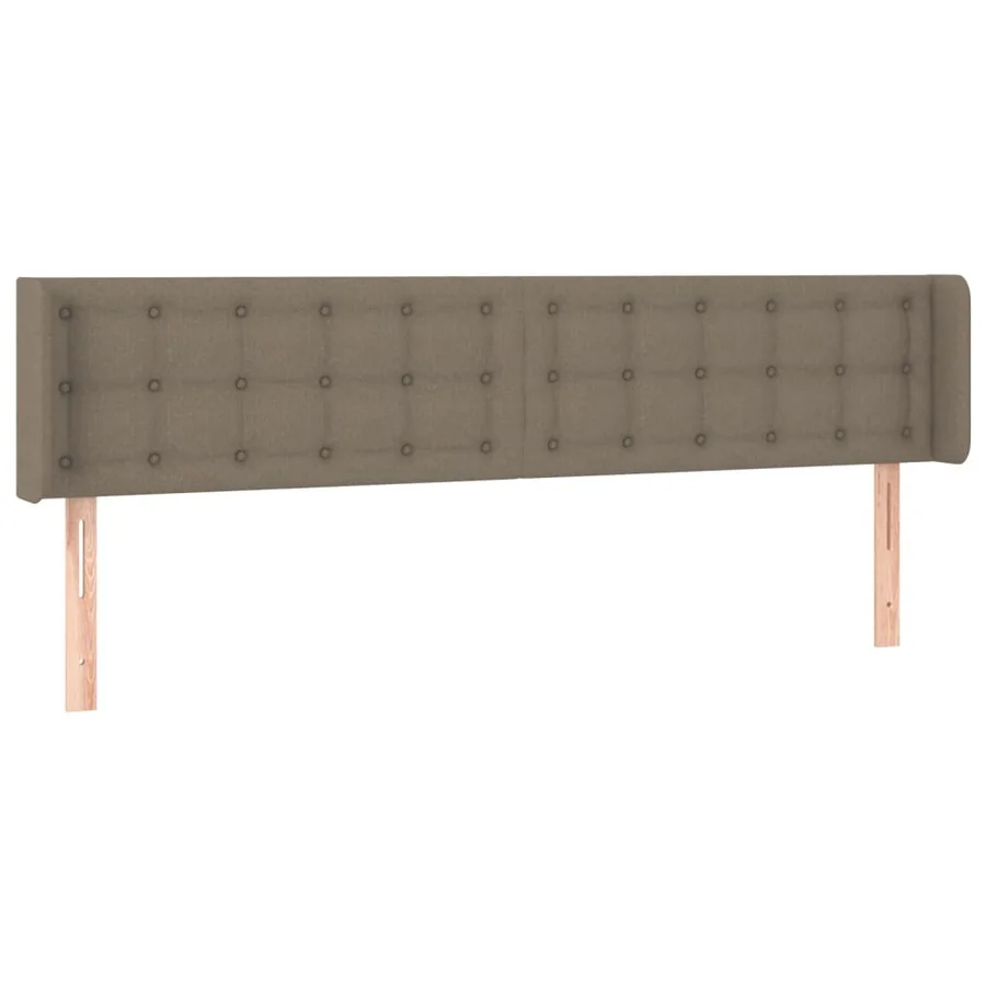 Tête de lit à LED Taupe 183x16x78/88 cm Tissu - 3