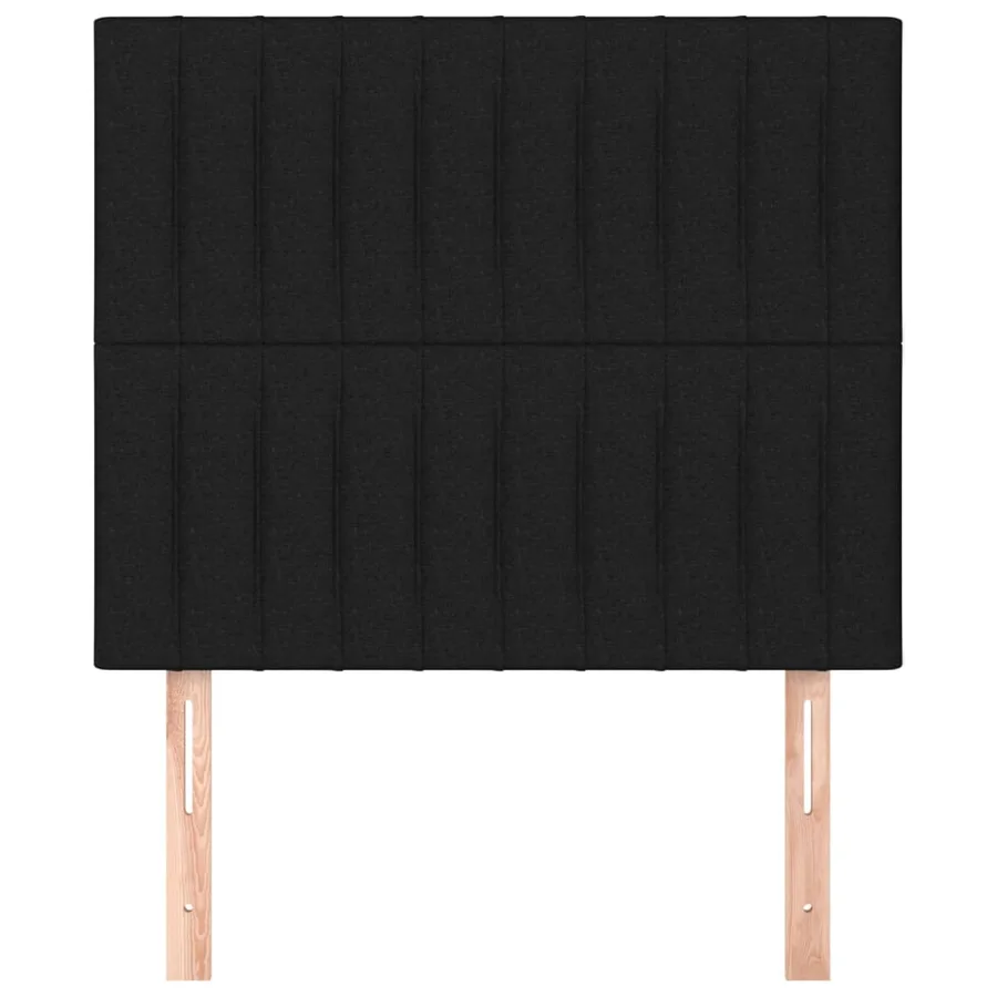 Tête de lit Noir 80x5x118/128 cm Tissu - 3