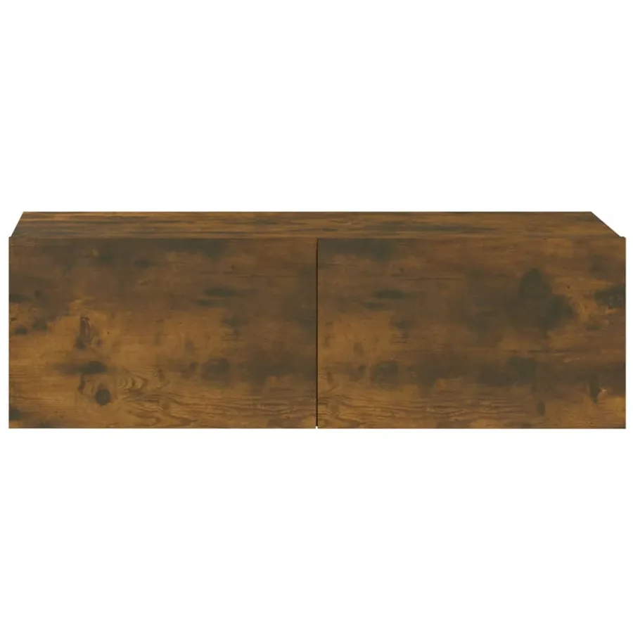 Meubles TV muraux 4 pcs chêne fumé 100x30x30 cm - 5