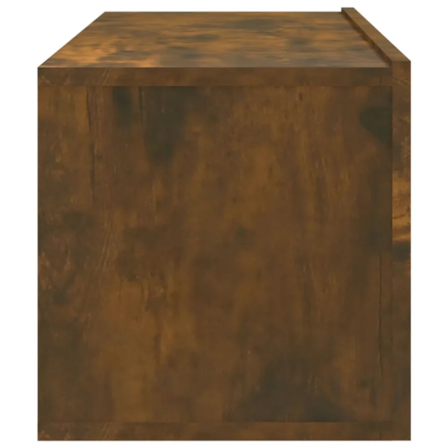 Meubles TV muraux 4 pcs chêne fumé 100x30x30 cm - 6