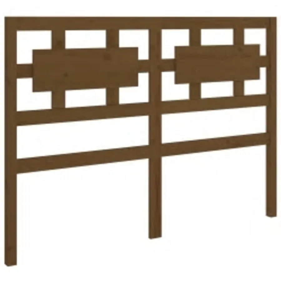 Cadre de lit sans matelas marron miel 200x200 cm bois massif - 6