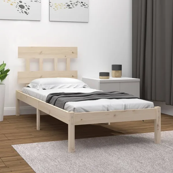 Cadre de lit sans matelas 90x200 cm bois massif
