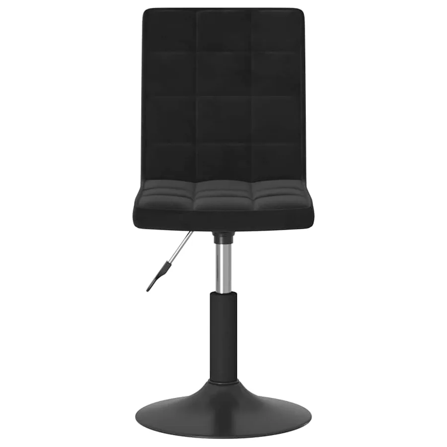 Chaises pivotantes à manger lot de 6 noir velours - 4