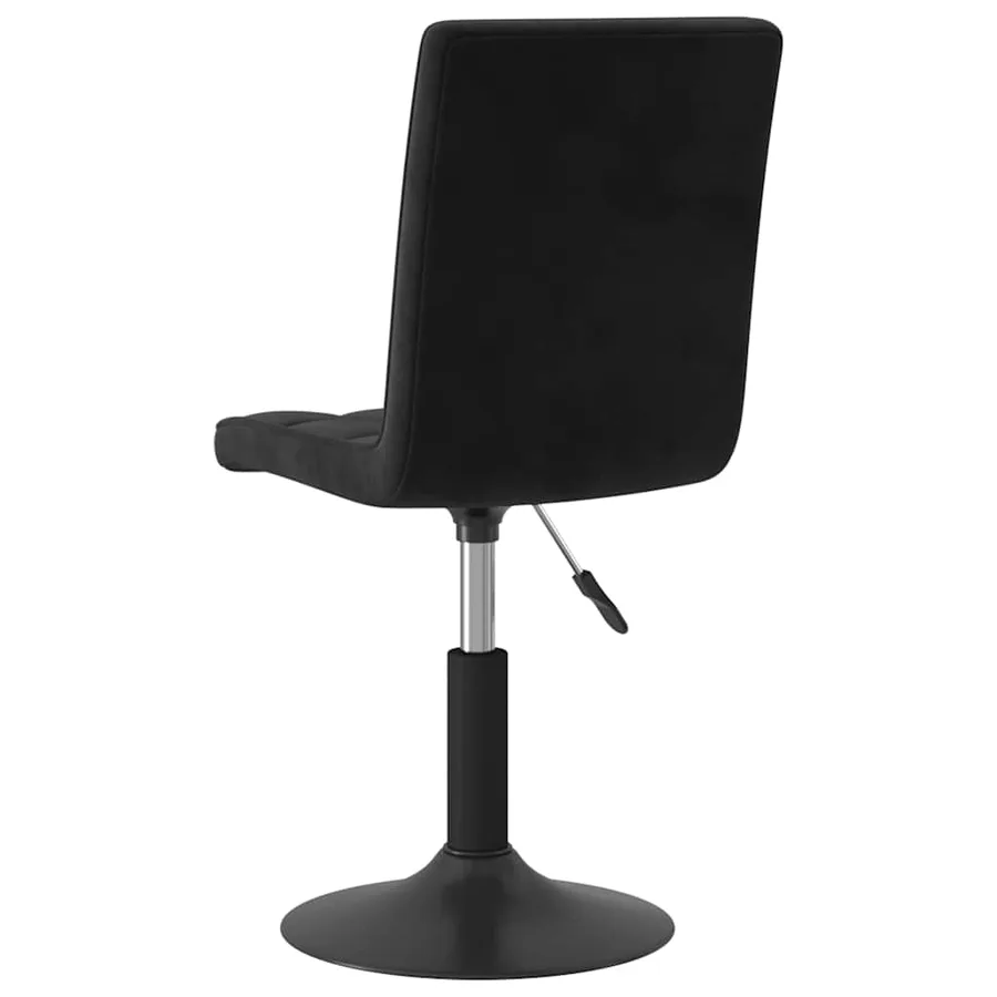 Chaises pivotantes à manger lot de 6 noir velours - 6