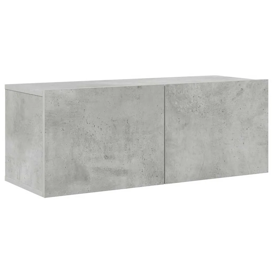 Ensemble de meubles TV 8 pcs Gris béton Bois d'ingénierie - 5
