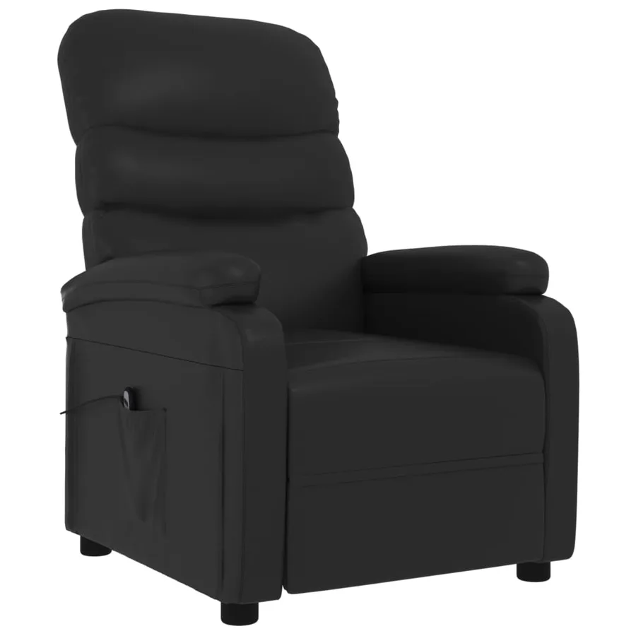 Fauteuil inclinable électrique Noir Similicuir - 3