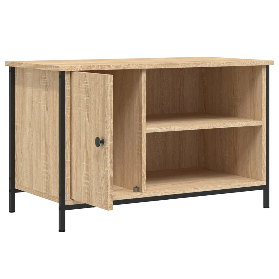 Meuble TV Chêne sonoma 80x40x50 cm Bois d'ingénierie - 5