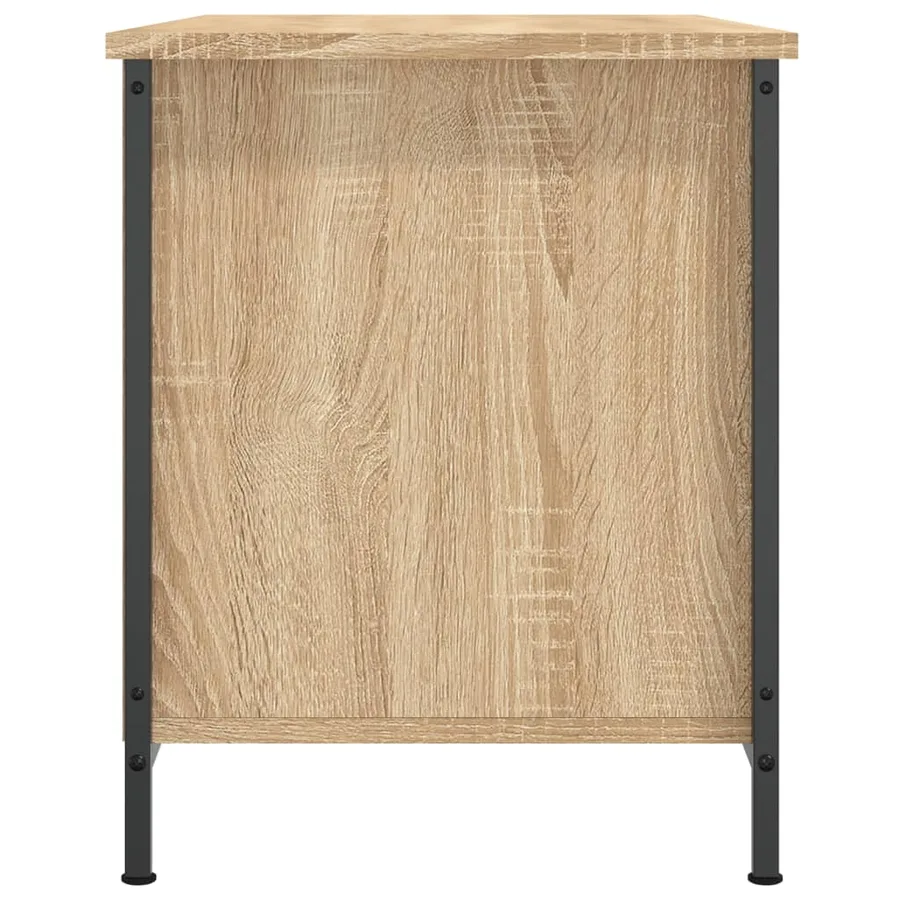 Meuble TV Chêne sonoma 80x40x50 cm Bois d'ingénierie - 7