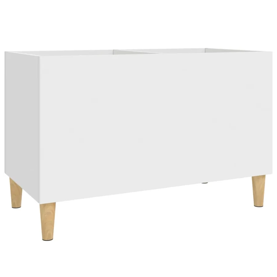 Armoire à disques blanc 74,5x38x48 cm bois d'ingénierie - 2