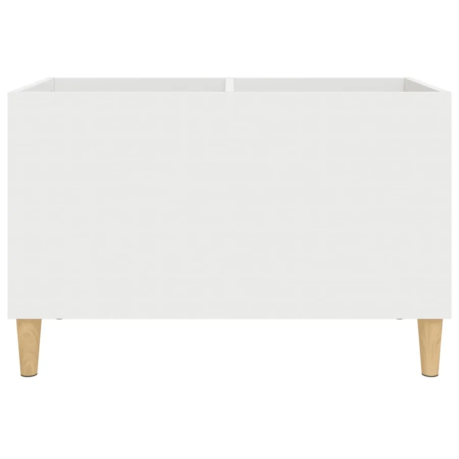 Armoire à disques blanc 74,5x38x48 cm bois d'ingénierie - 5