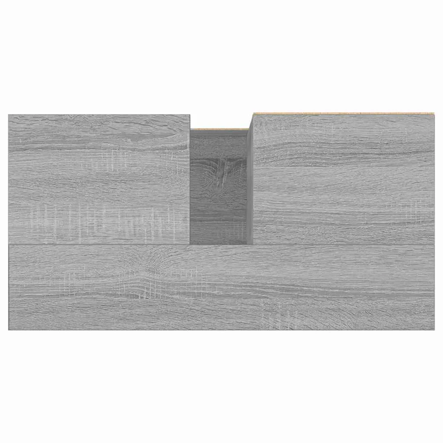 Armoire de bain sonoma gris 65x33x60 cm bois d'ingénierie - 8