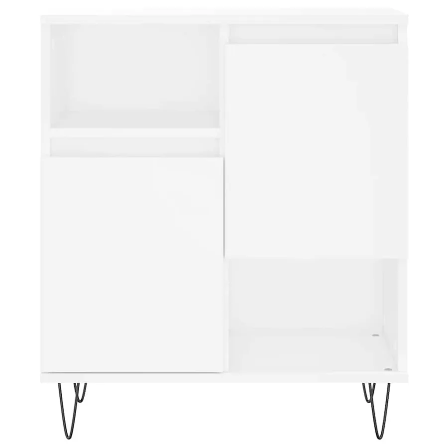 Buffet Blanc 60x35x70 cm Bois d'ingénierie - 5