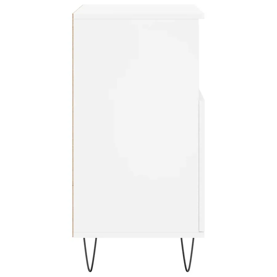 Buffet Blanc 60x35x70 cm Bois d'ingénierie - 7