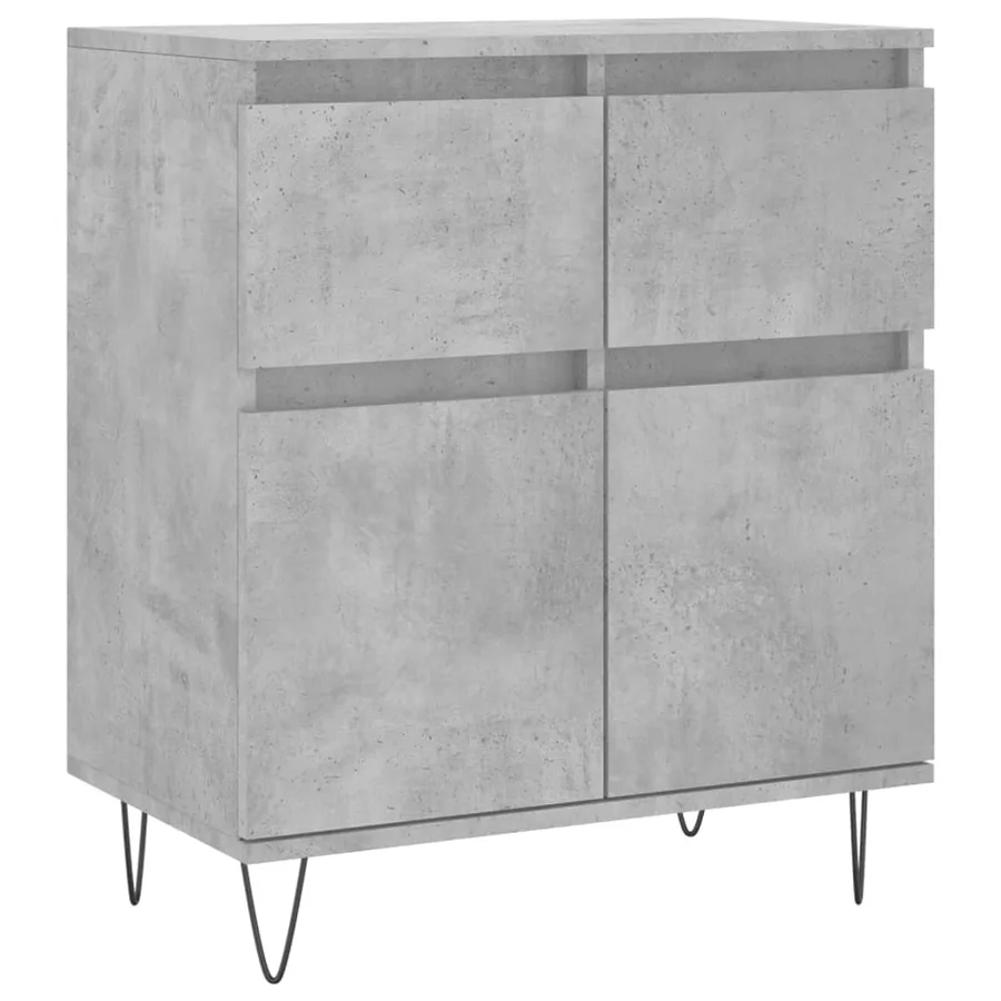 Buffet Gris béton 60x35x70 cm Bois d'ingénierie - 2