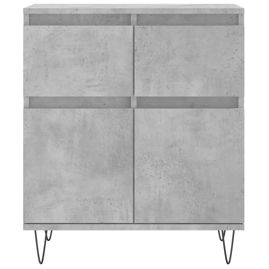 Buffet Gris béton 60x35x70 cm Bois d'ingénierie - 5