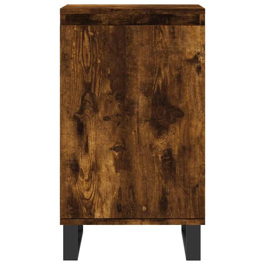 Buffet chêne fumé 40x35x70 cm bois d'ingénierie - 3