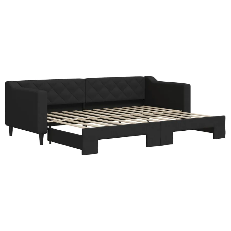 Lit de jour avec gigogne sans matelas 80x200 cm - 2