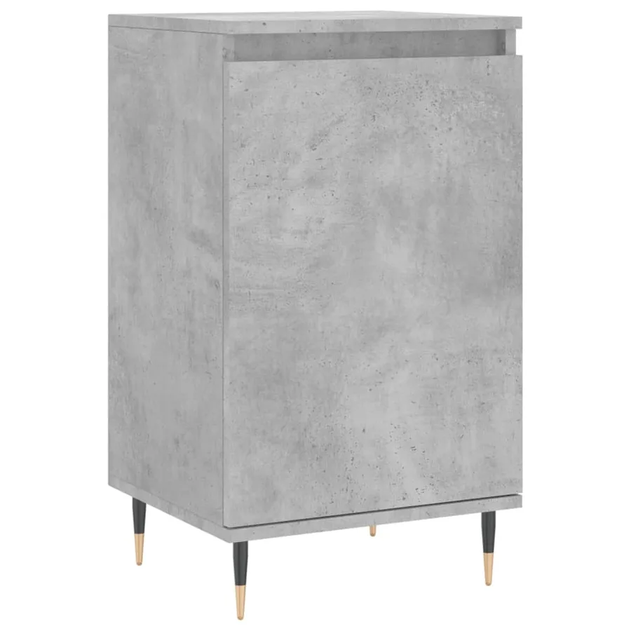 Buffet gris béton 40x35x70 cm bois d'ingénierie - 2