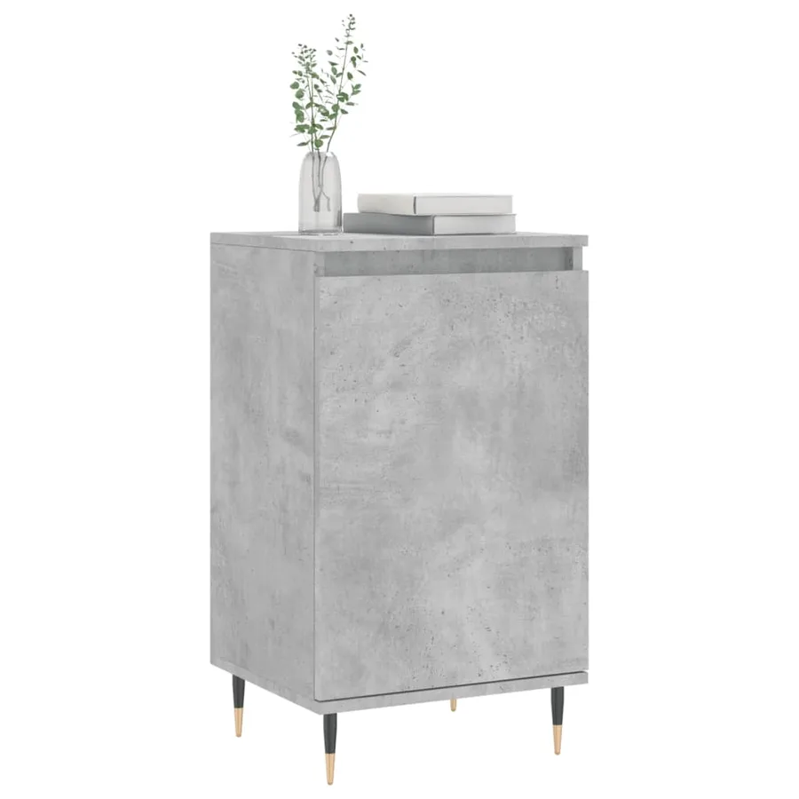 Buffet gris béton 40x35x70 cm bois d'ingénierie - 3