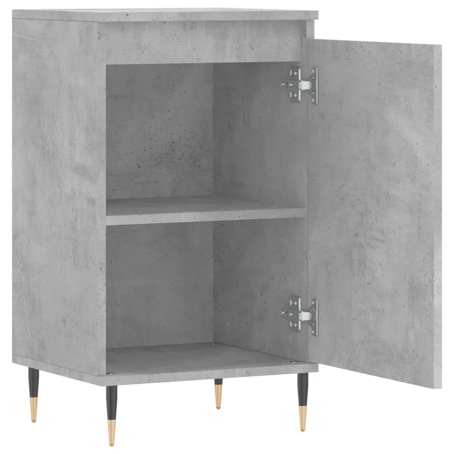 Buffet gris béton 40x35x70 cm bois d'ingénierie - 6