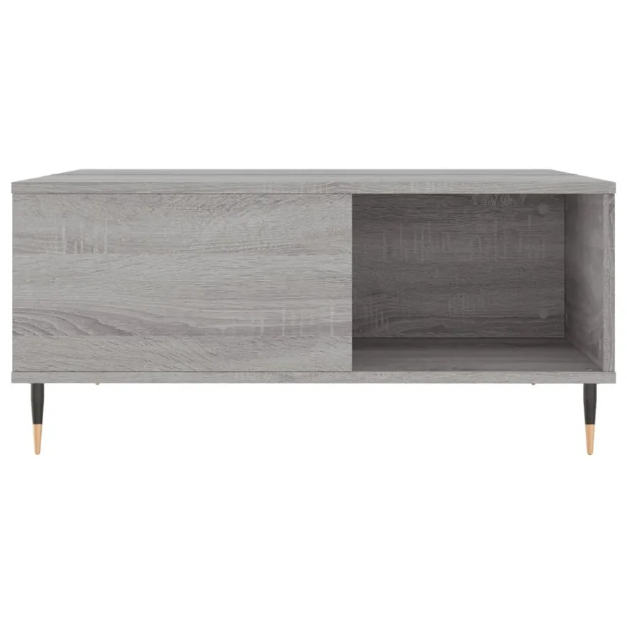 Table basse sonoma gris 80x80x36,5 cm bois d'ingénierie - 4