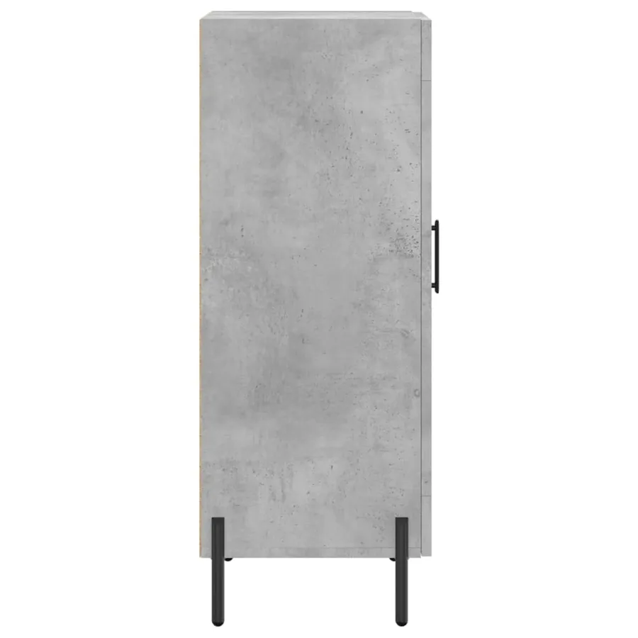 Buffet Gris béton 34,5x34x90 cm Bois d'ingénierie - 7