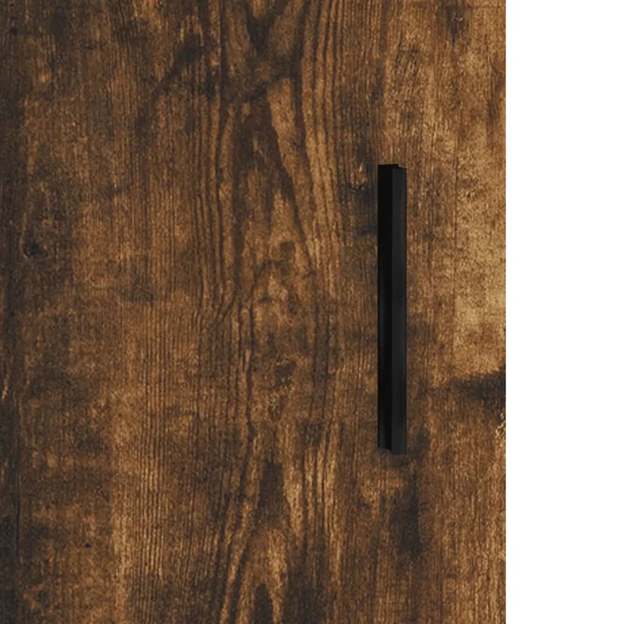Buffet chêne fumé 69,5x34x90 cm bois d'ingénierie - 10