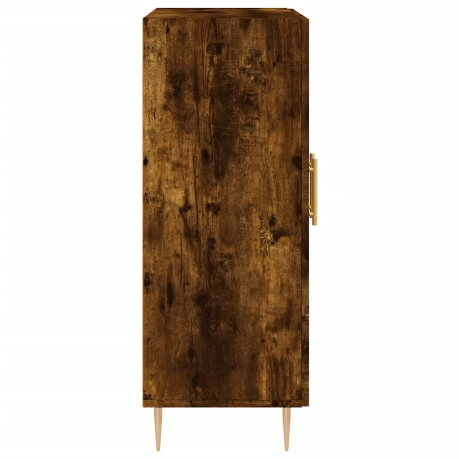Buffet chêne fumé 69,5x34x90 cm bois d'ingénierie - 7