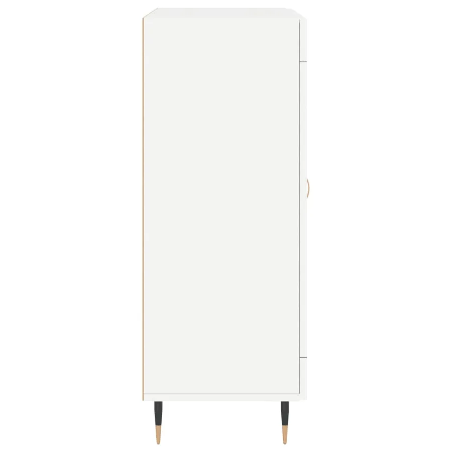 Buffet blanc 69,5x34x90 cm bois d'ingénierie - 7