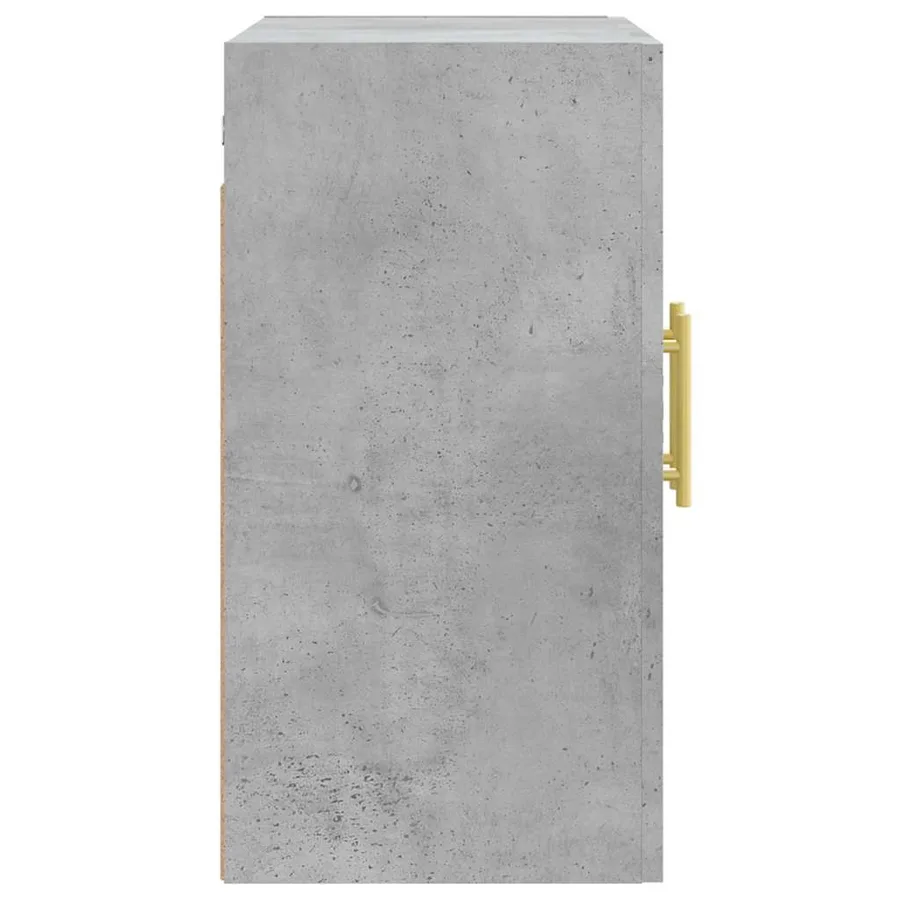 Armoire murale gris béton 60x31x60 cm bois d'ingénierie - 7