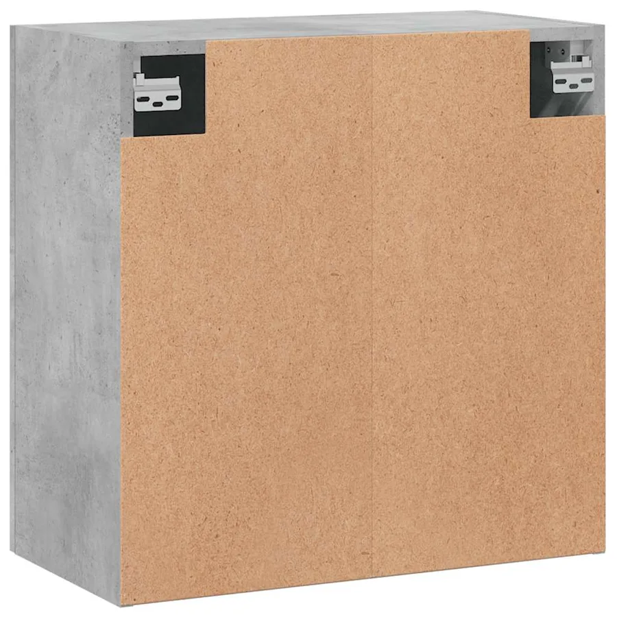 Armoire murale gris béton 60x31x60 cm bois d'ingénierie - 8