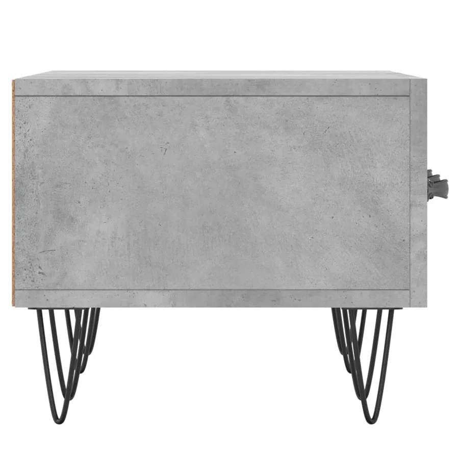 Meuble TV gris béton 150x36x30 cm bois d'ingénierie - 7