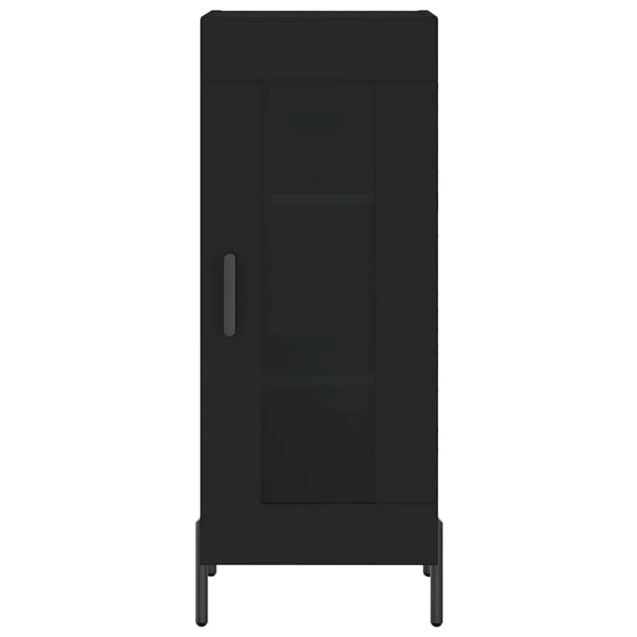 Buffet Noir 34,5x34x90 cm Bois d'ingénierie - 5