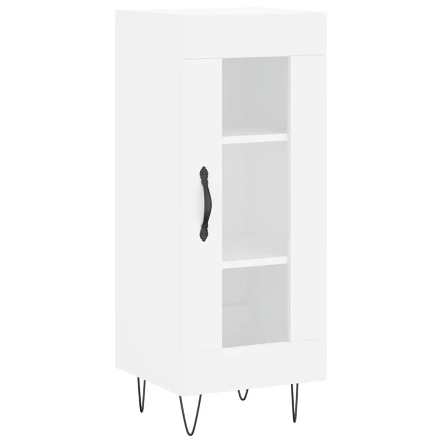 Buffet blanc 34,5x34x90 cm bois d'ingénierie - 2