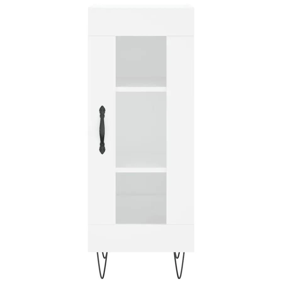 Buffet blanc 34,5x34x90 cm bois d'ingénierie - 5